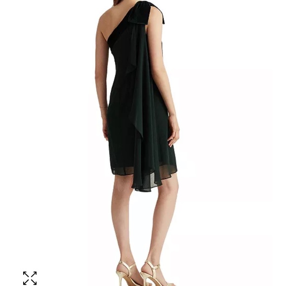 LAUREN RALPH LAUREN Chiffon One-Shoulder Dress - Picture 5 of 15